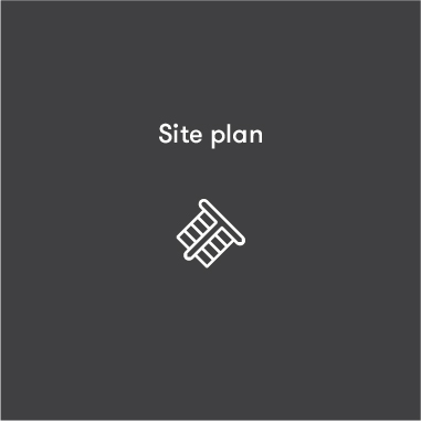 Site plan thumbnail in dark slate grey for bower residences by AVJennings located in Williamstown, VIC 3016. Townhouses for sale in Williamstown. 