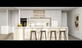 Merchant apartment kitchen at Waterline Place. Apartments for sale off the plan in Williamstown, VIC  3016 by AVJennings. 
